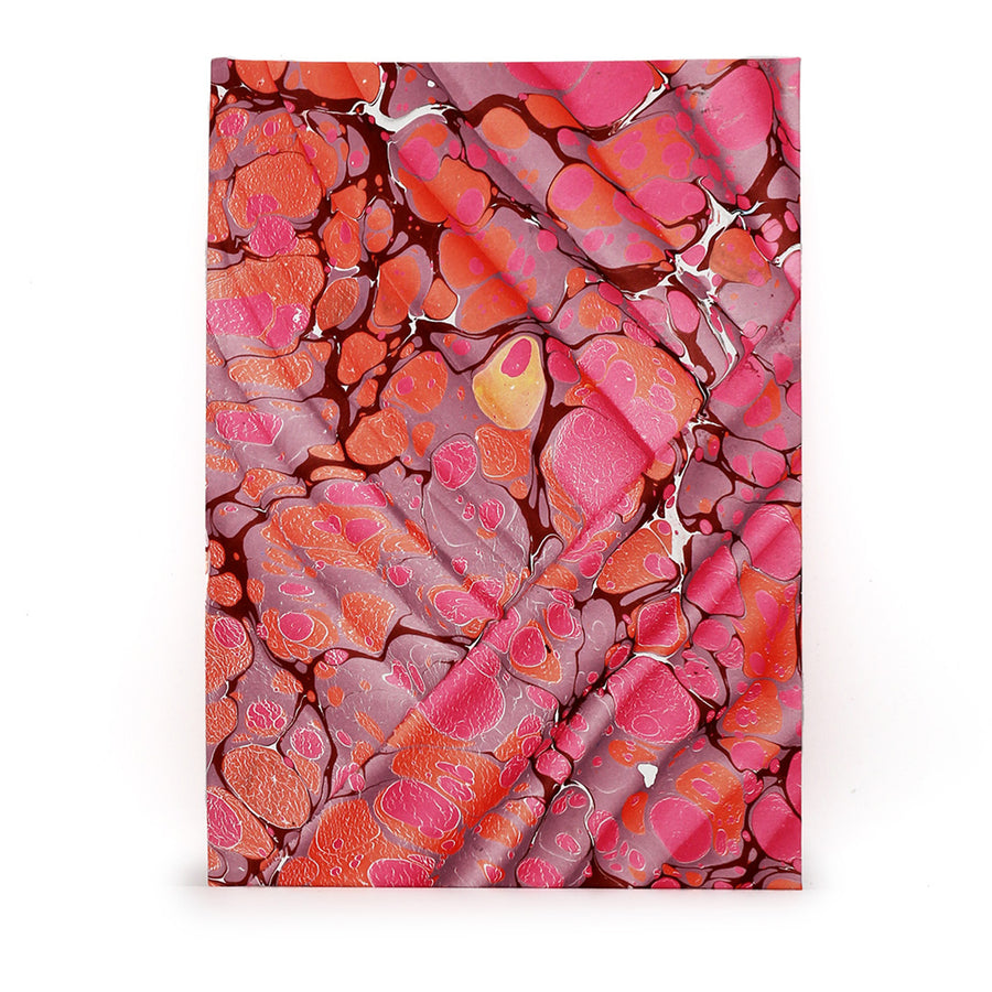 A5 Marbled Journal - Spanish Wave - Pinks