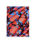 Marbled Journal - Spanish Wave - Reds & Blue