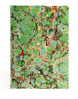 Marbled Journal - Green, Gold & Pink