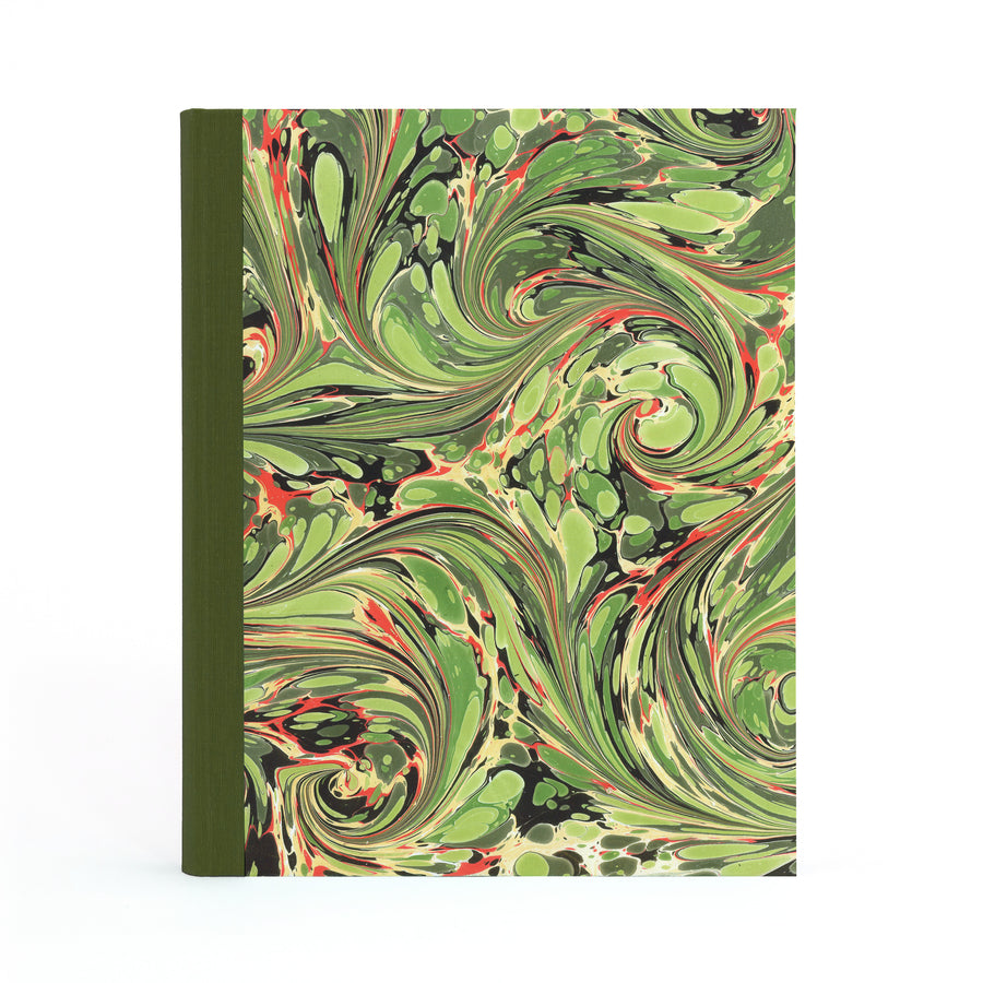 Marbled Photo Album - Green, Gold & Pink