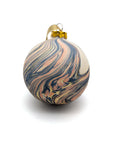 Ceramic Bauble - Rose & Navy