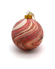 Ceramic Bauble - Red & Gold