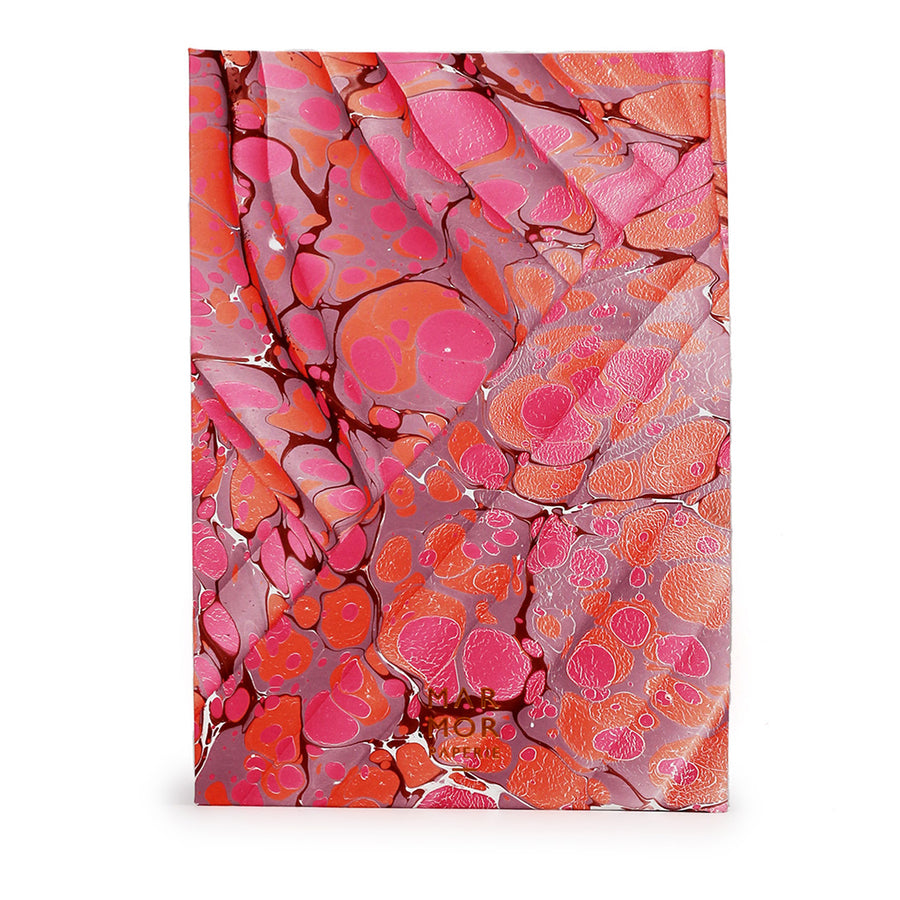 A5 Marbled Journal - Spanish Wave - Pinks