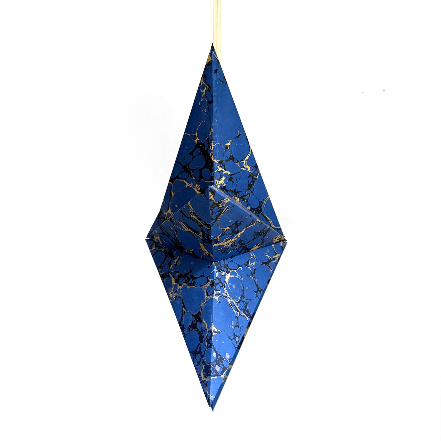 Marbled Star Hanging Decoration - Midnight Blue