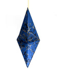 Marbled Star Hanging Decoration - Midnight Blue