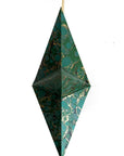 Marbled Star Hanging Decoration - Green