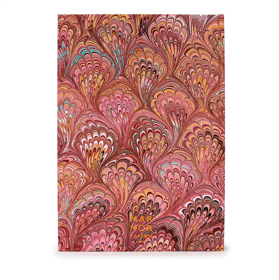 A5 Marbled Journal - Bouquet - Pink & Peach