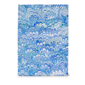 A5 Marbled Journal - Bouquet - Sky Blue