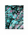 Marbled Journal - Spanish Wave - Lavender & Teal