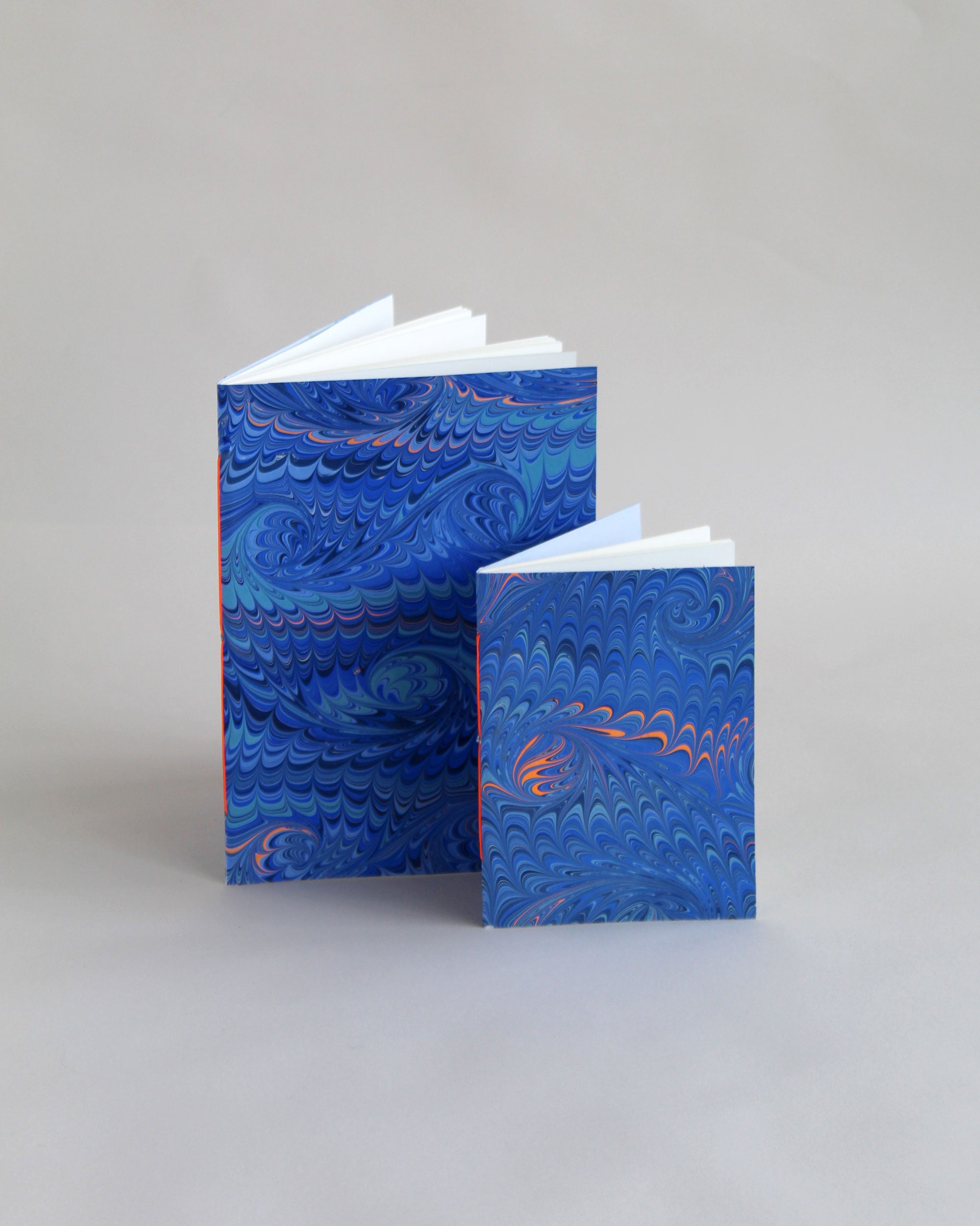 Pair of Wave Marbled Notebooks A5 & A6