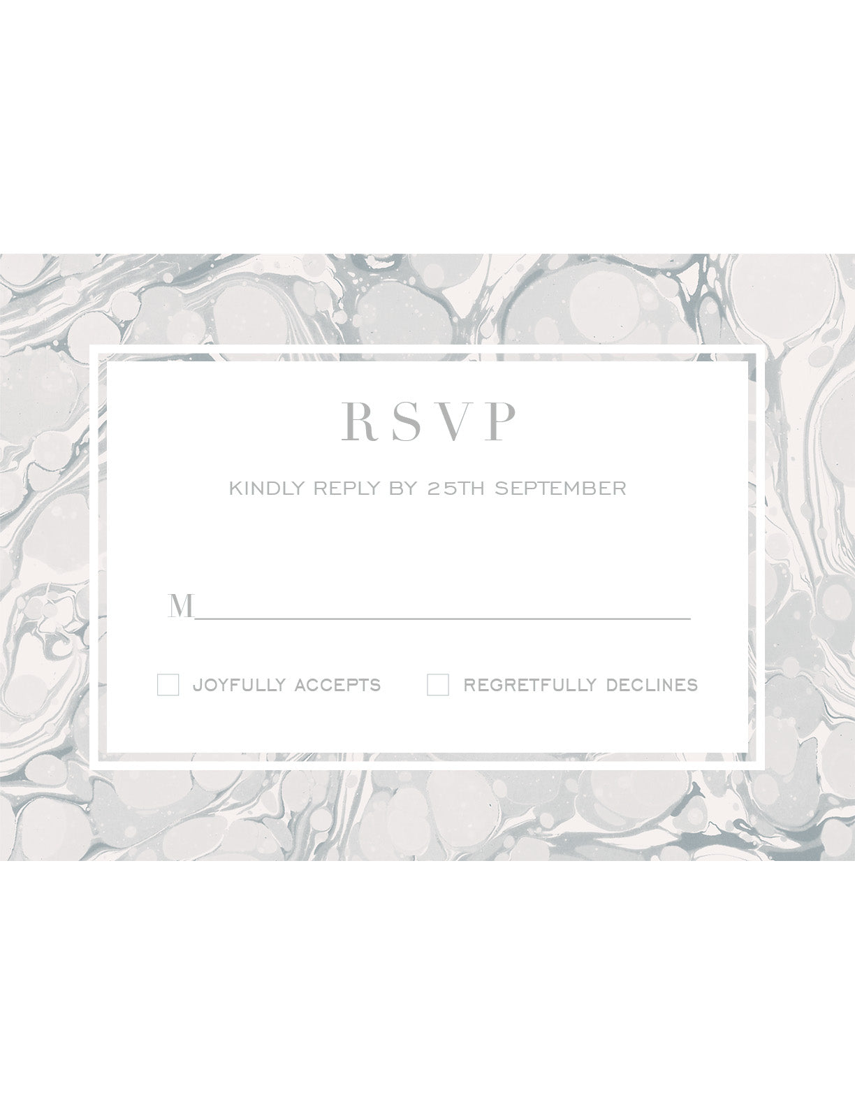 RSVP card - Lunaria