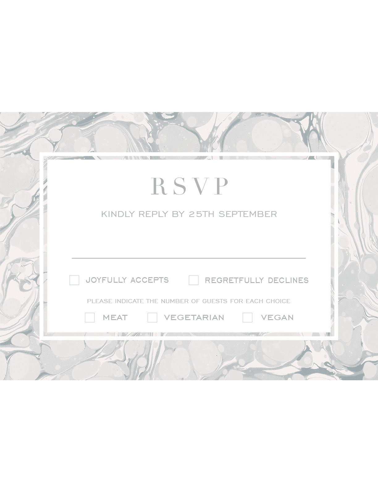 RSVP card - Lunaria
