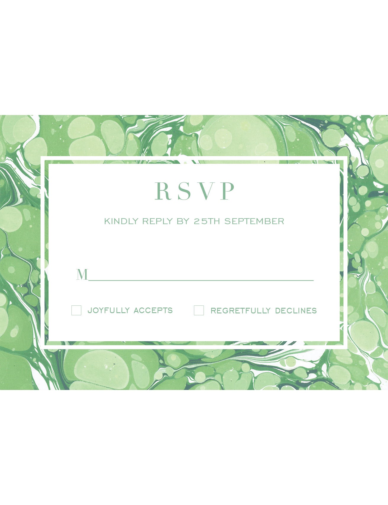 RSVP card
