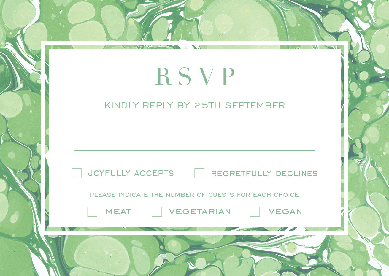 RSVP card