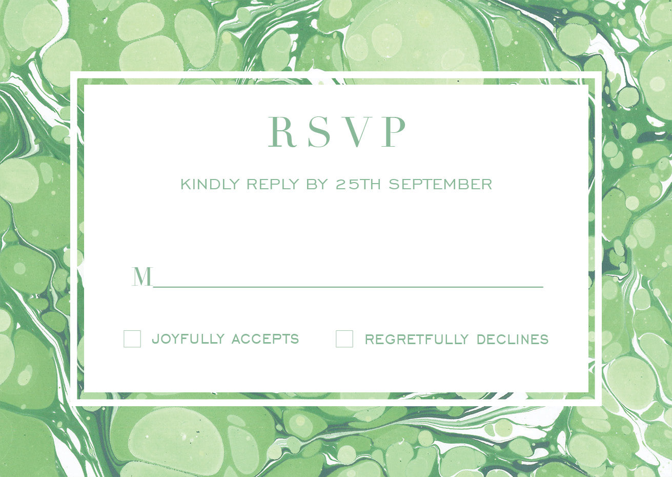 RSVP card