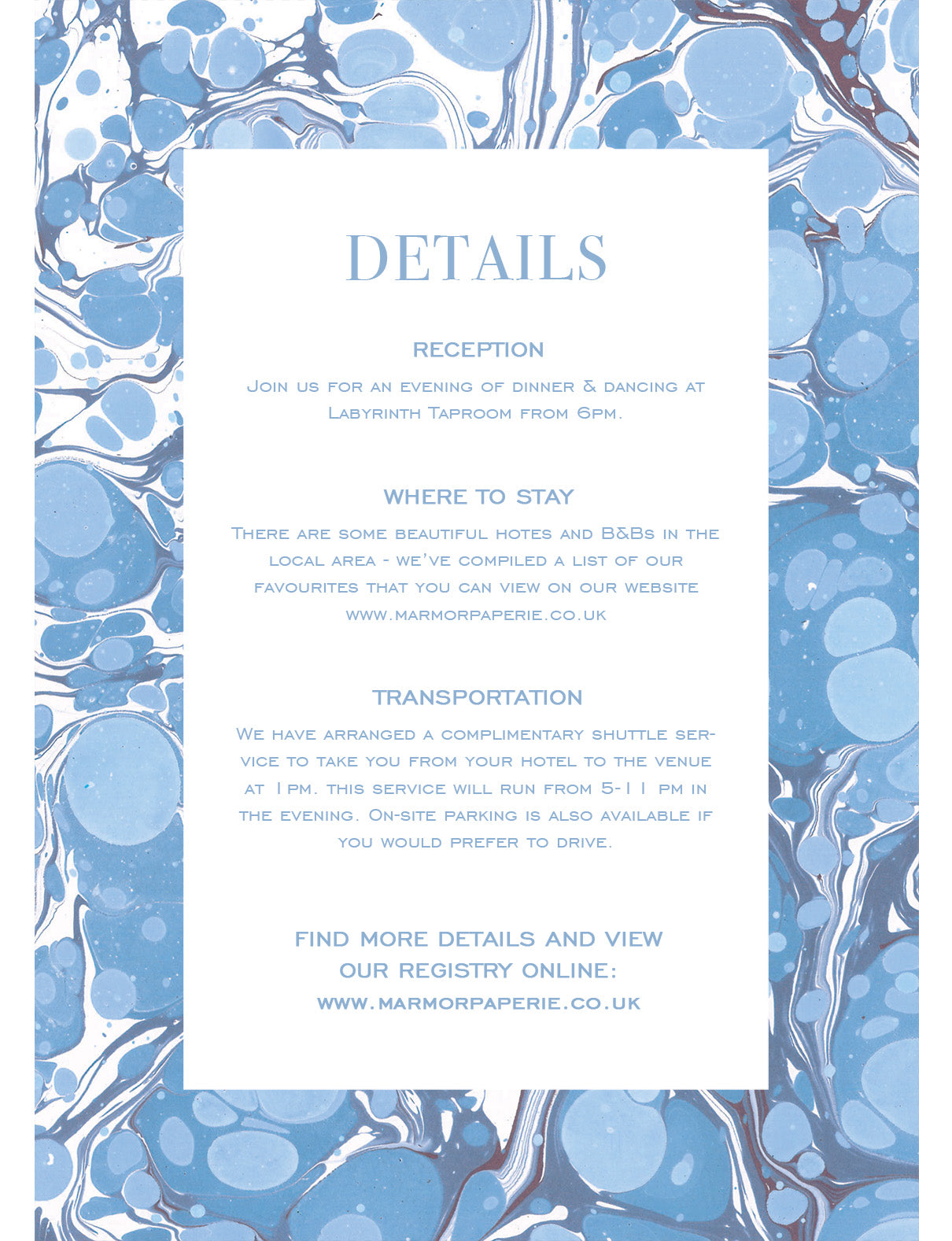 Info Card - Cornflower