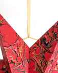 Marbled Star Hanging Decoration - Red