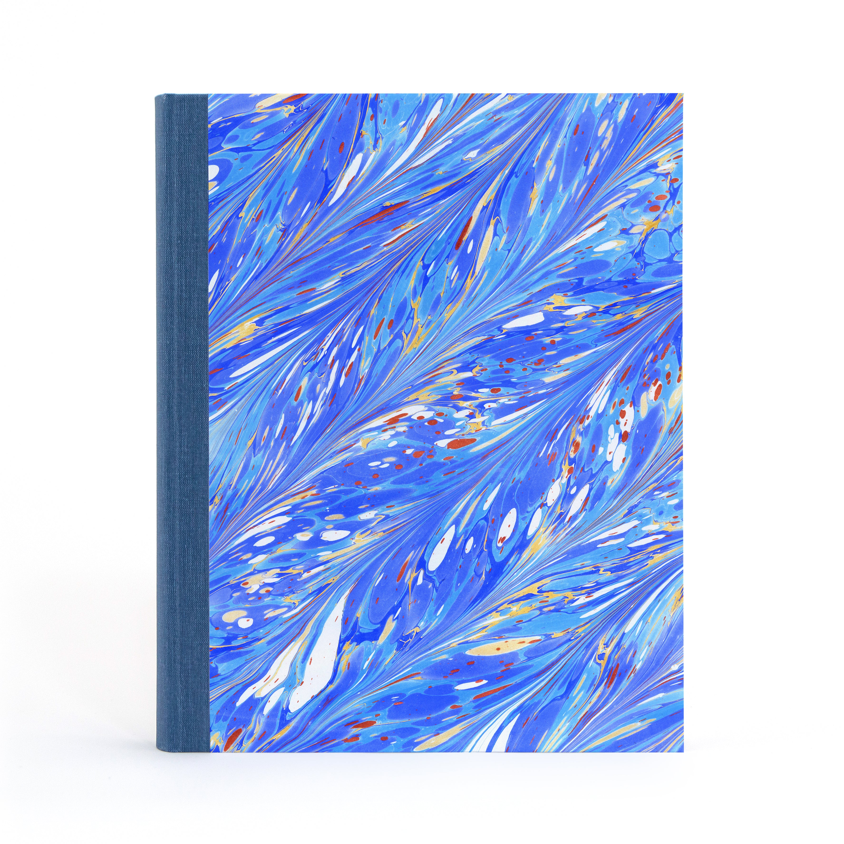 Marbled Photo Album - Blue, Gold & Copper