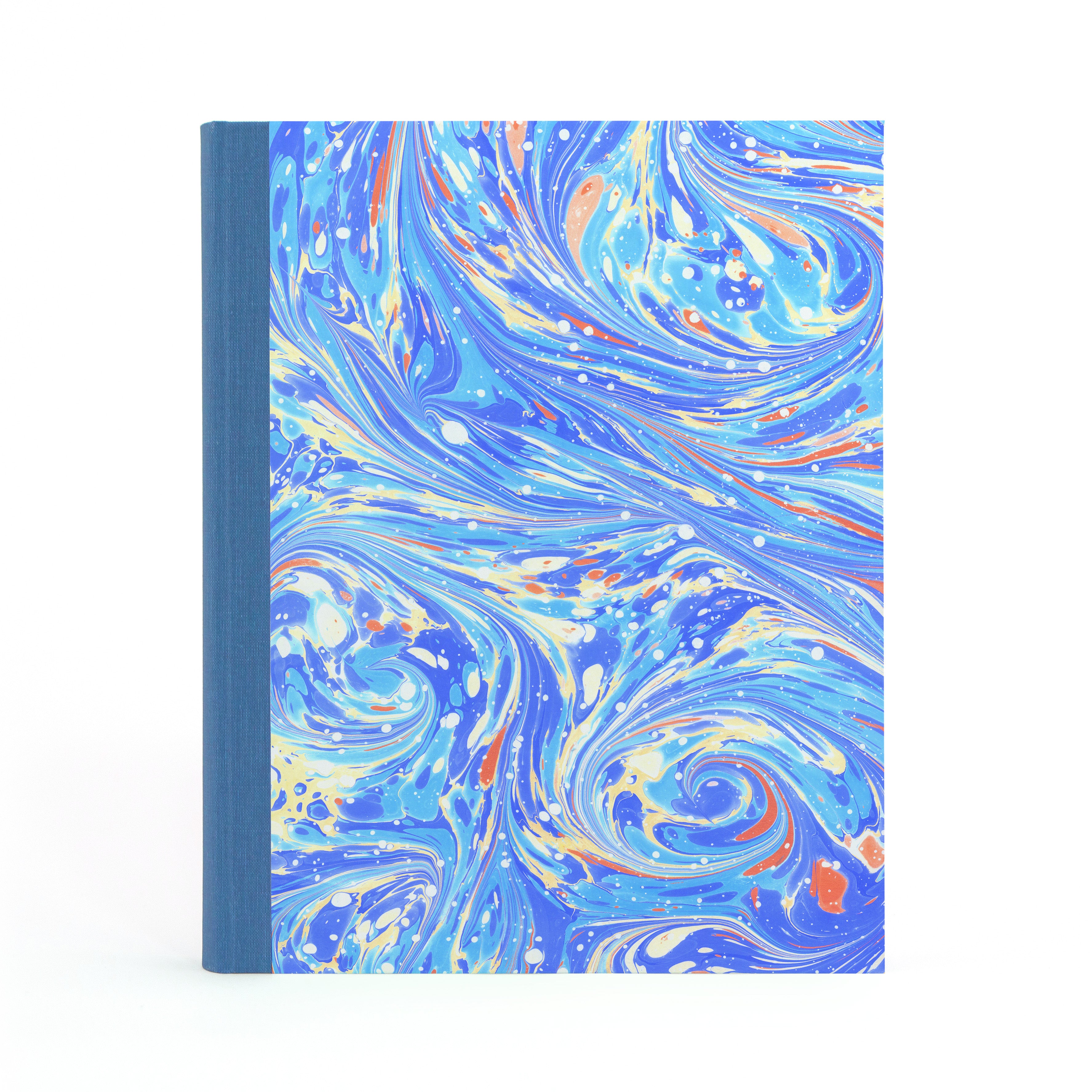 Marbled Photo Album - Blue, Gold & Copper