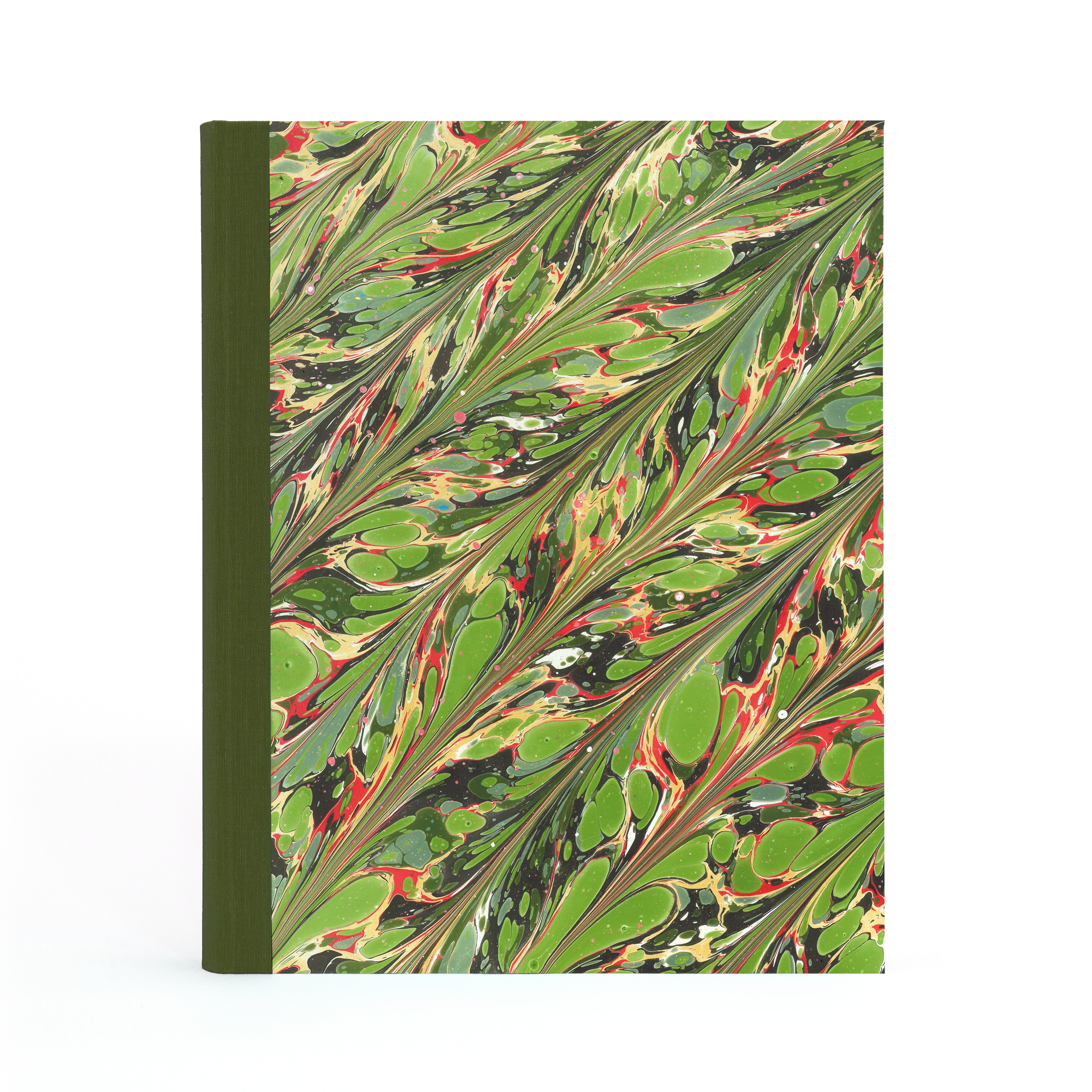 Marbled Photo Album - Green, Gold & Pink