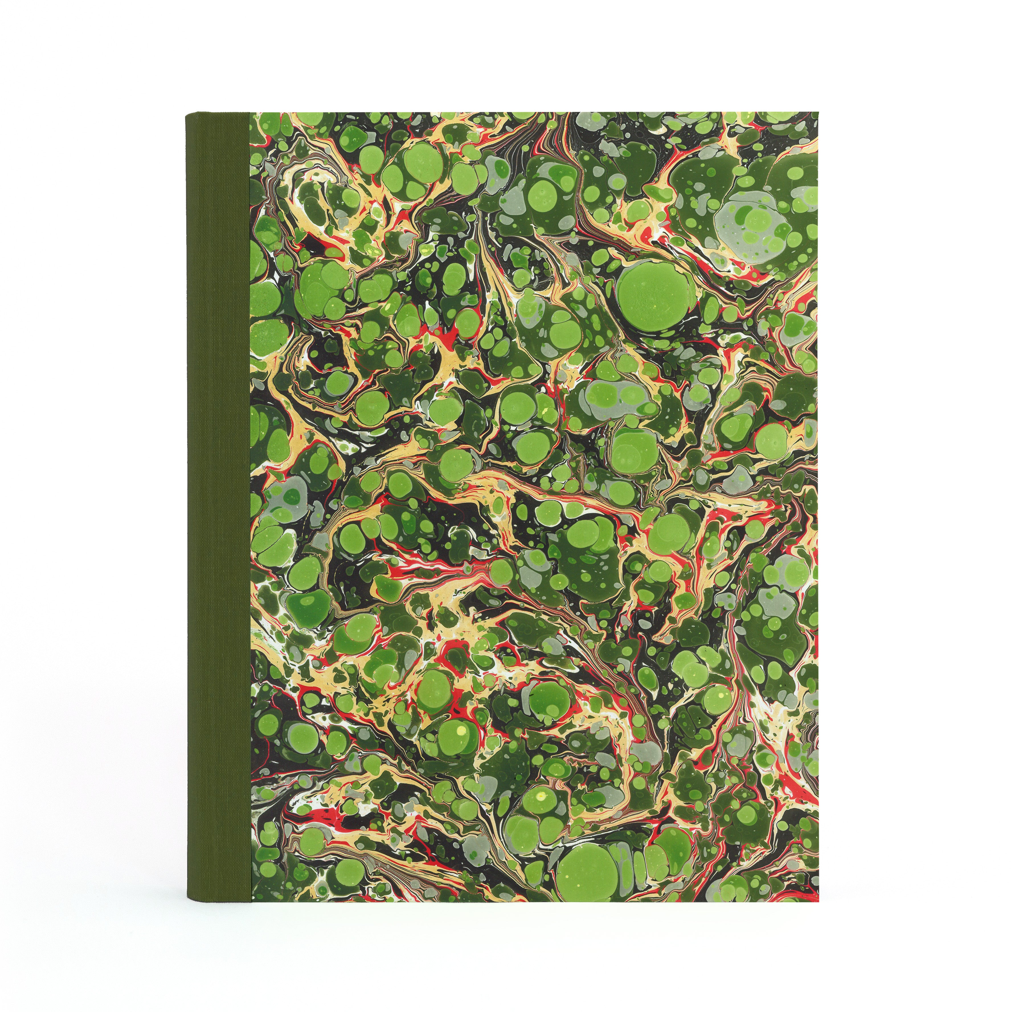 Marbled Photo Album - Green, Gold & Pink