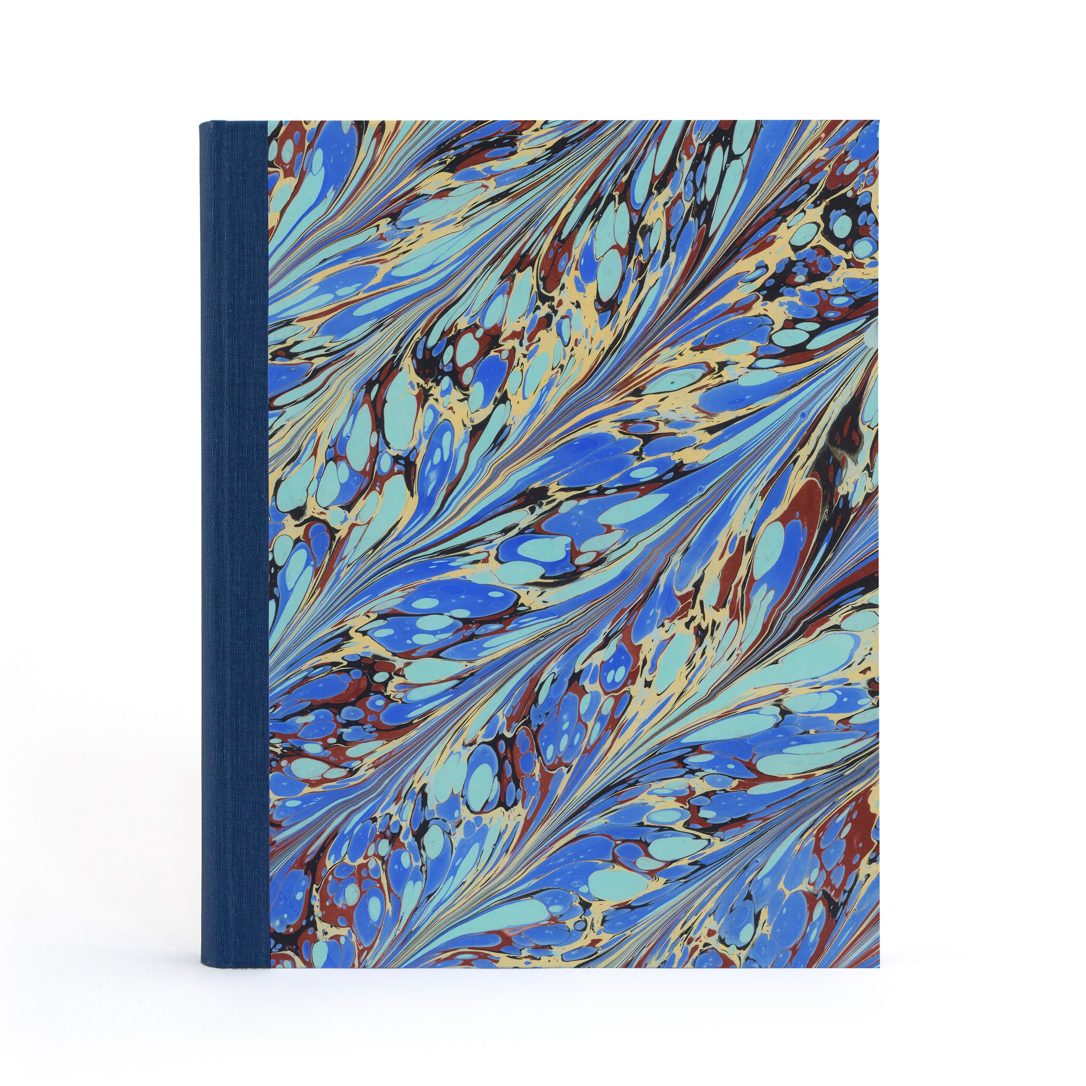 Marbled Photo Album - Indigo & Wine