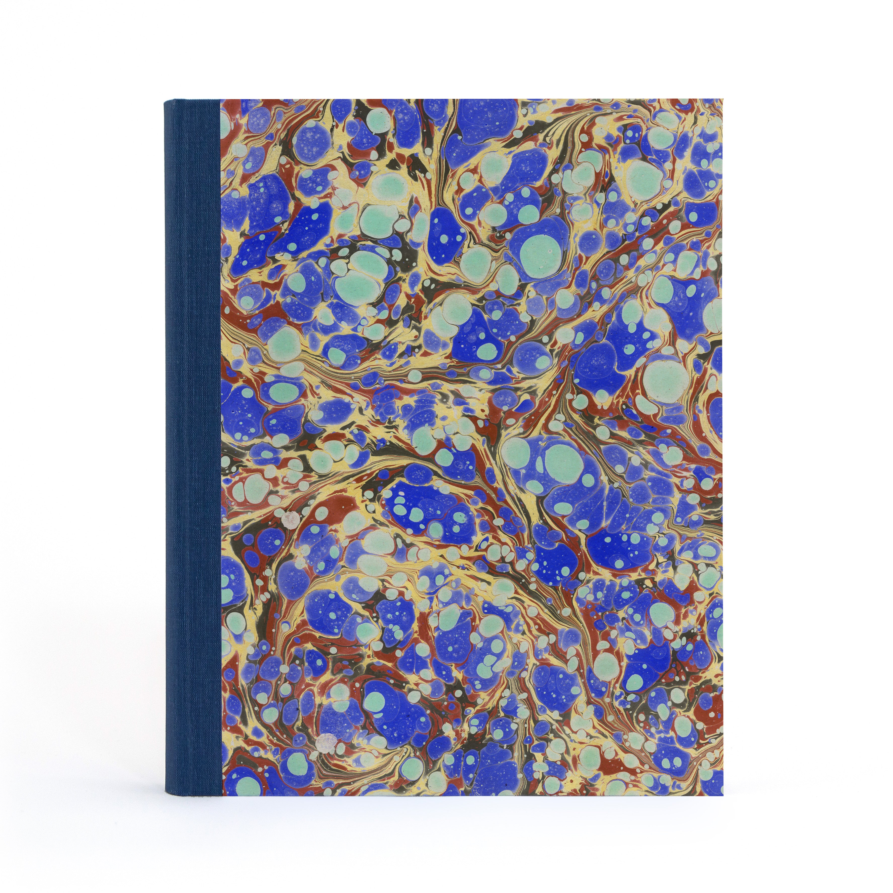 Marbled Photo Album - Indigo & Wine