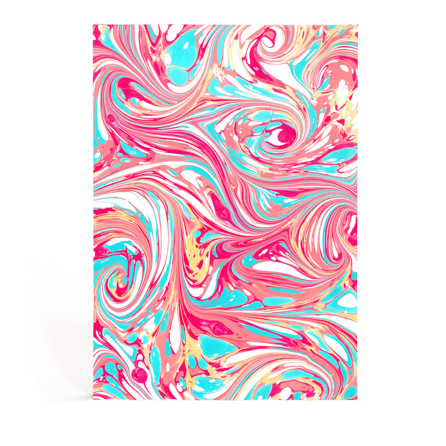 A5 Marbled Journal - Pastels Swirl