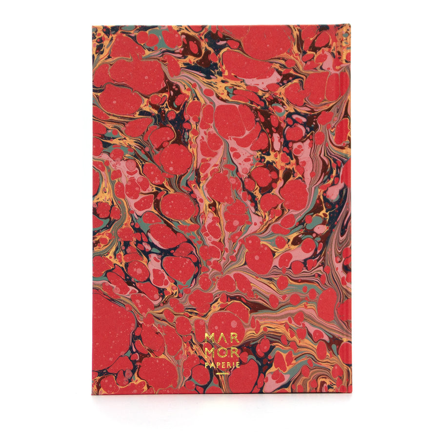 Marbled Journal - Stone in Reds
