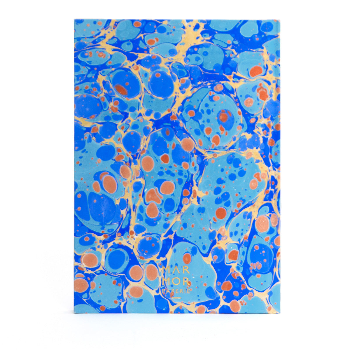 Marbled Journal - Blue, Gold & Copper