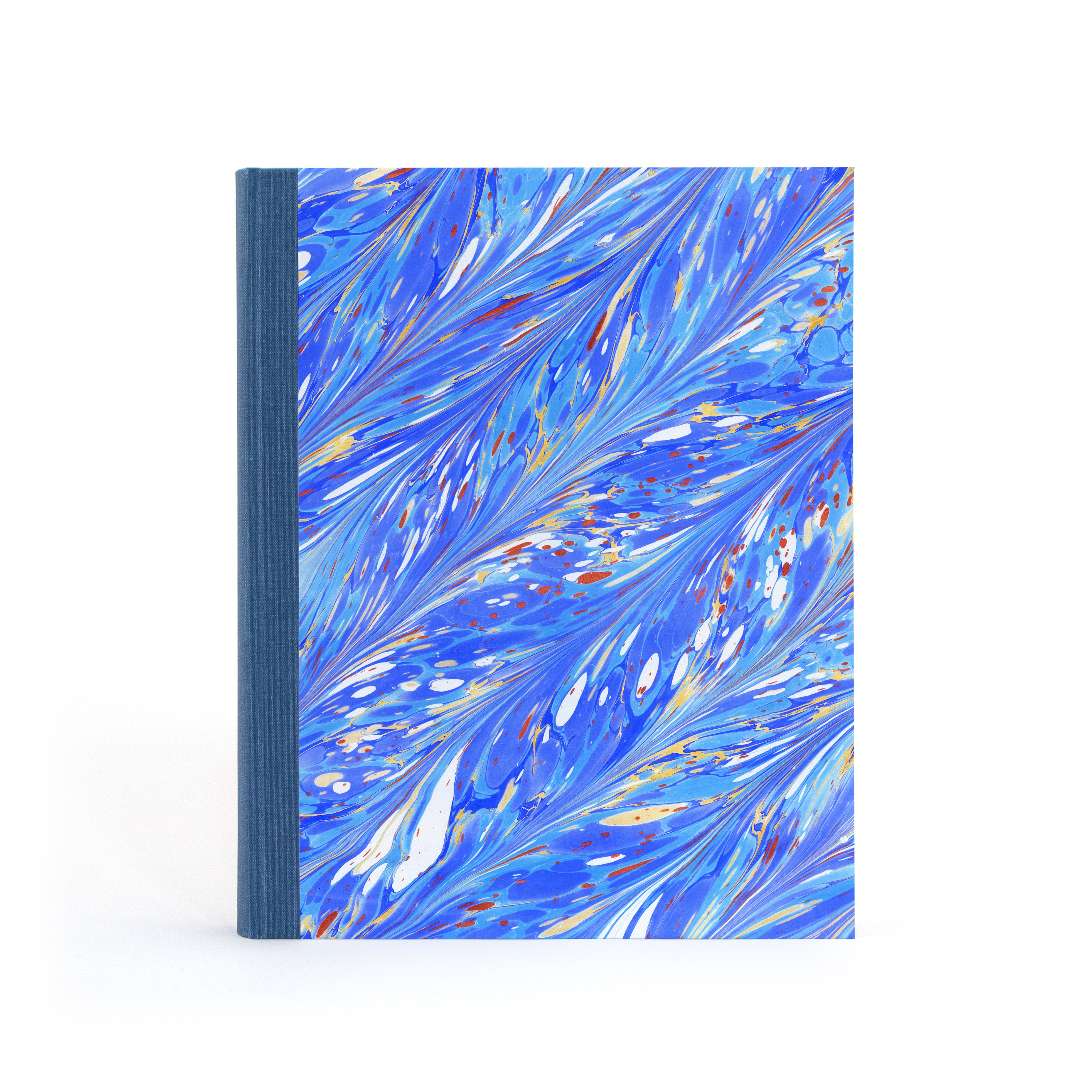 Marbled Photo Album - Blue, Gold & Copper