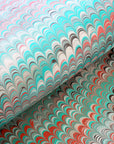 Large Sheet - Pink & Aqua in Non-Pareil