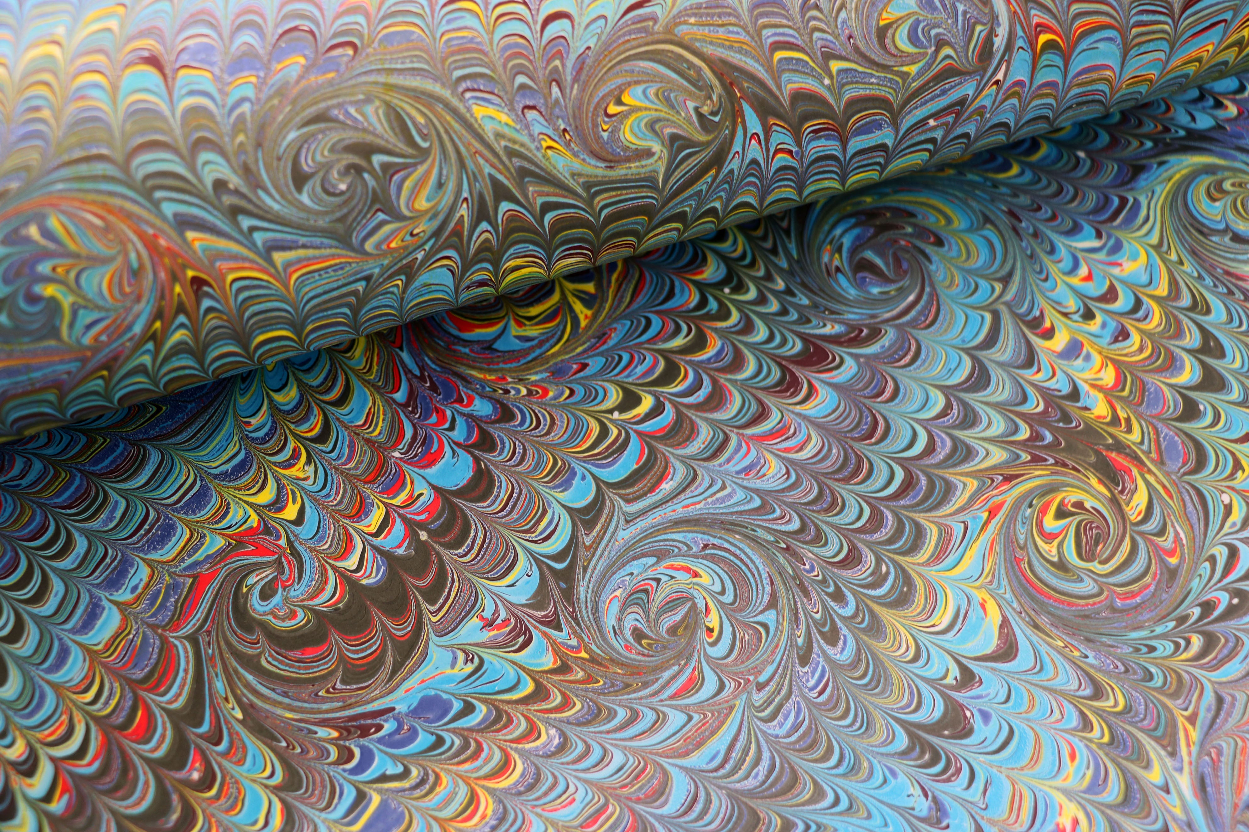 Large Sheet - Blue Galaxy in French Swirl