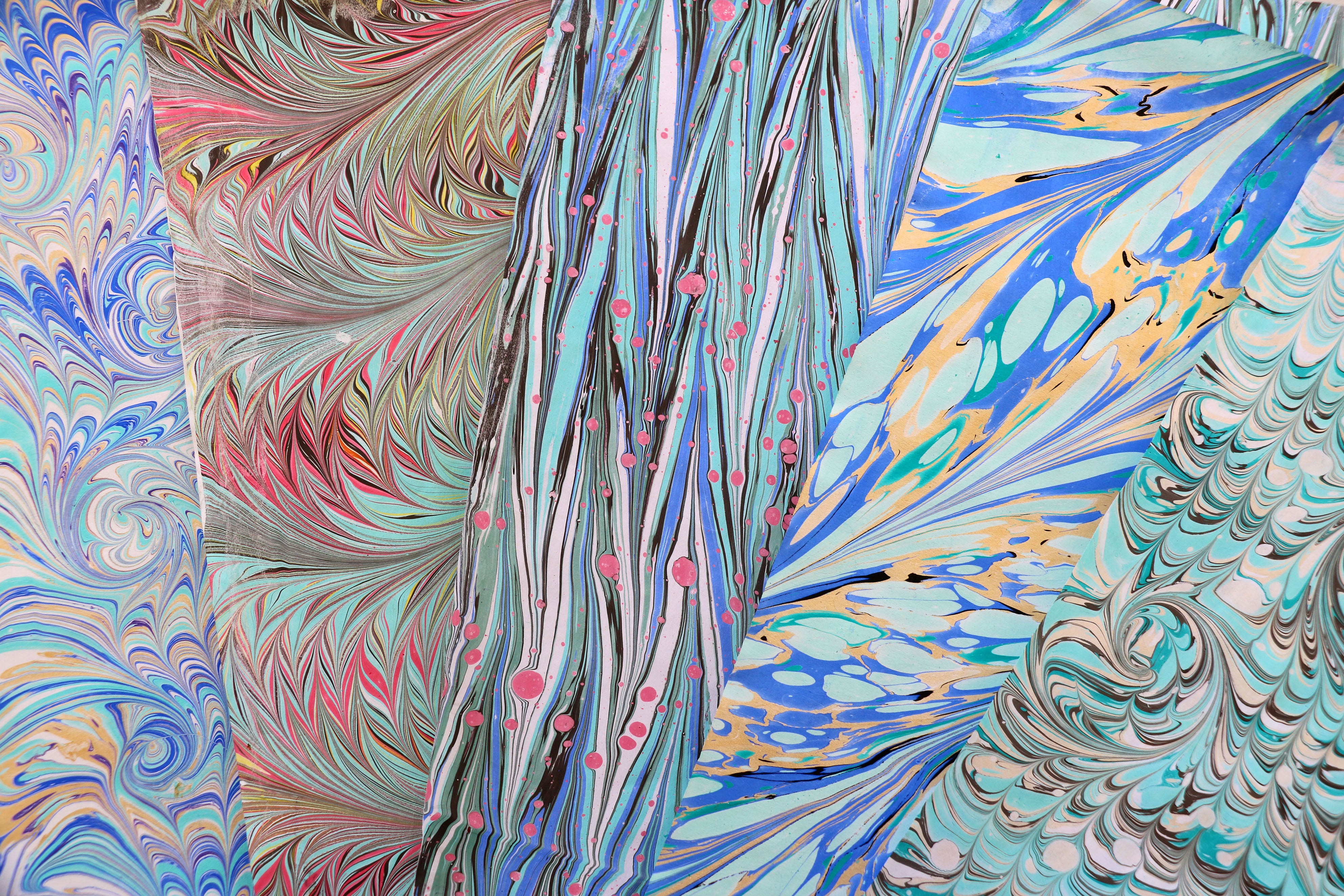 Set of 5 Papers (A4) - Aqua