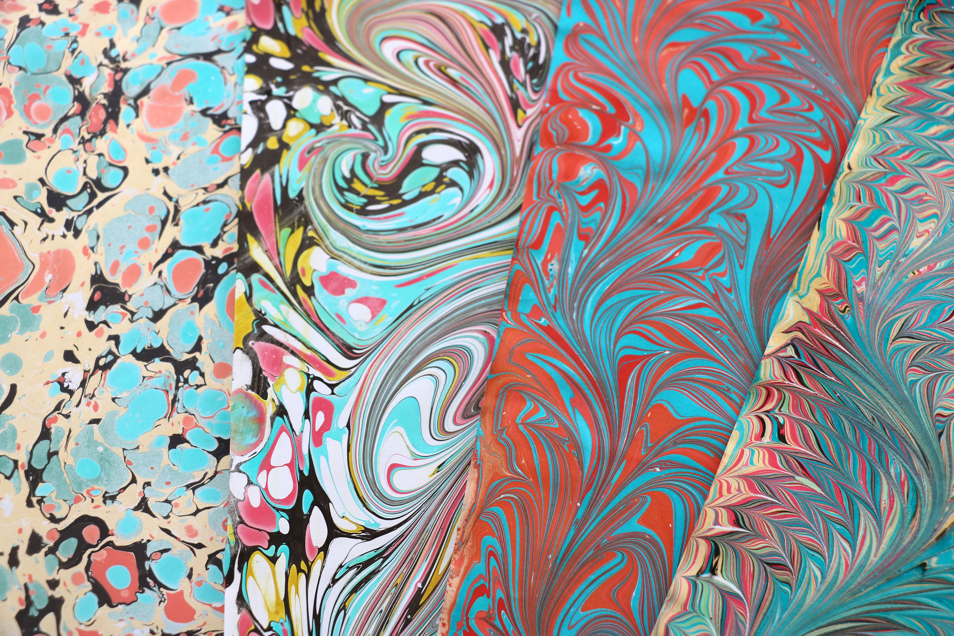 Set of 4 Papers (A3) - Multicoloured