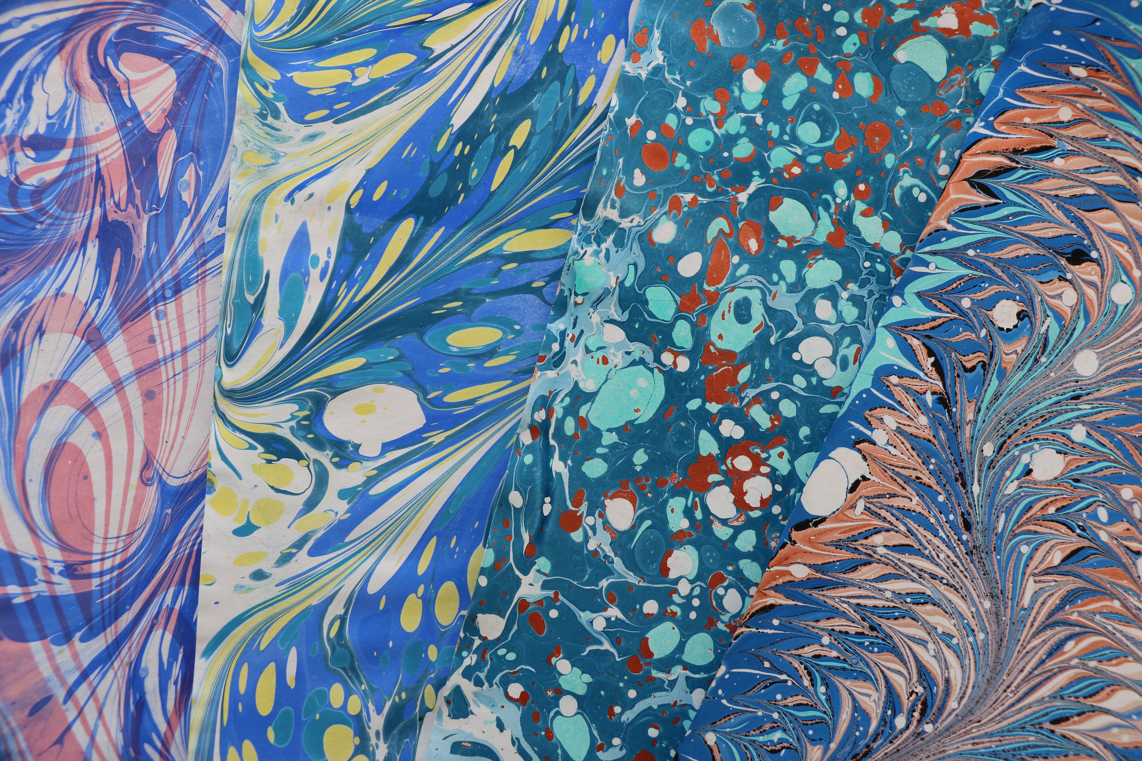 Set of 4 Papers (A3) - Blue