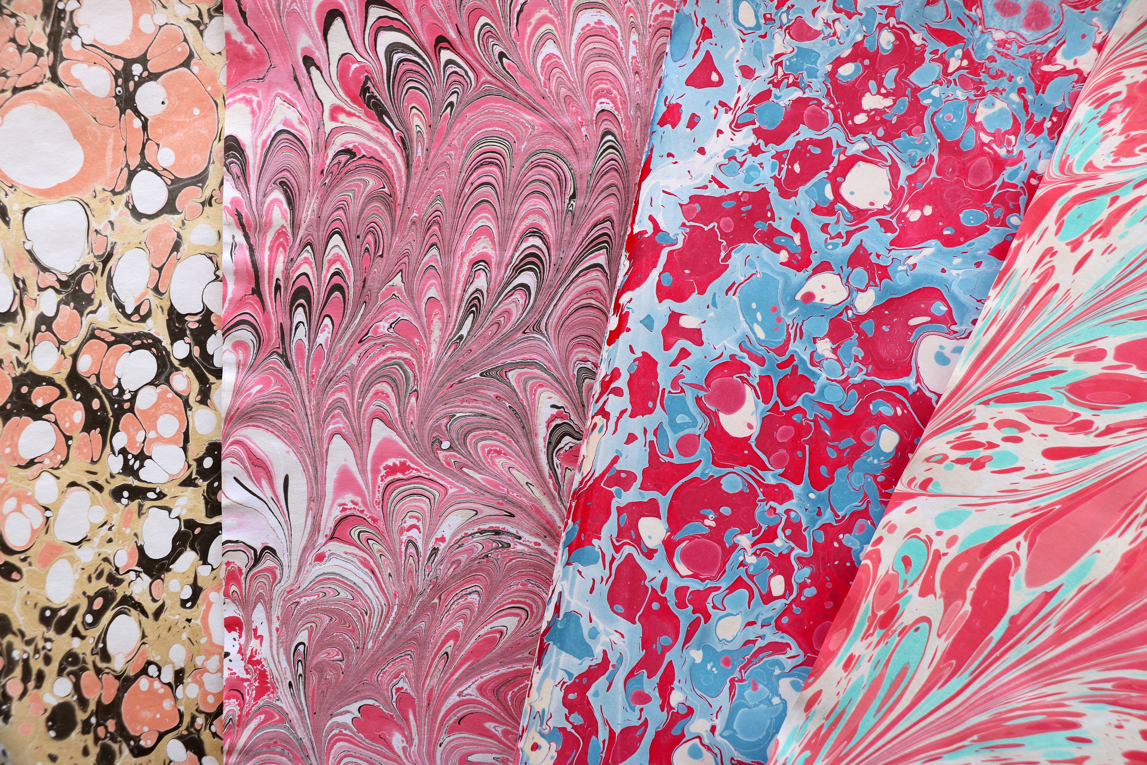 Set of 4 Papers (A3) - Pink