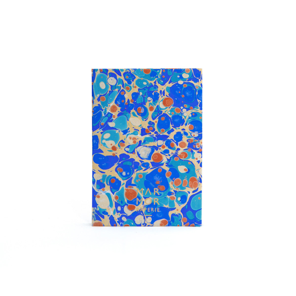Marbled Journal - Blue, Gold & Copper