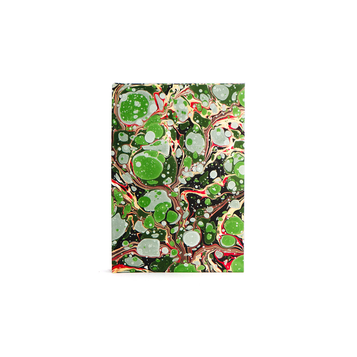 Marbled Journal - Green, Gold & Pink