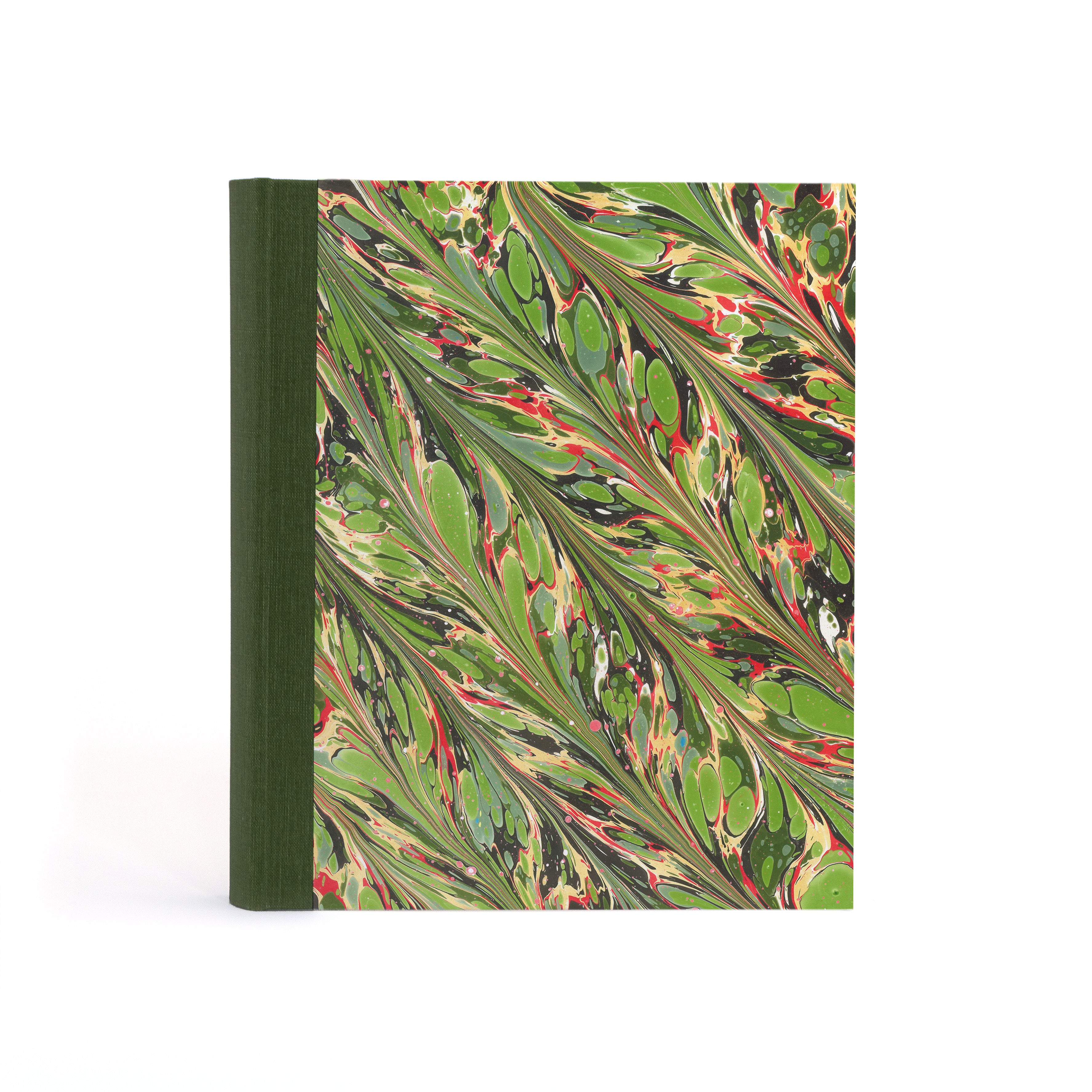 Marbled Photo Album - Green, Gold & Pink
