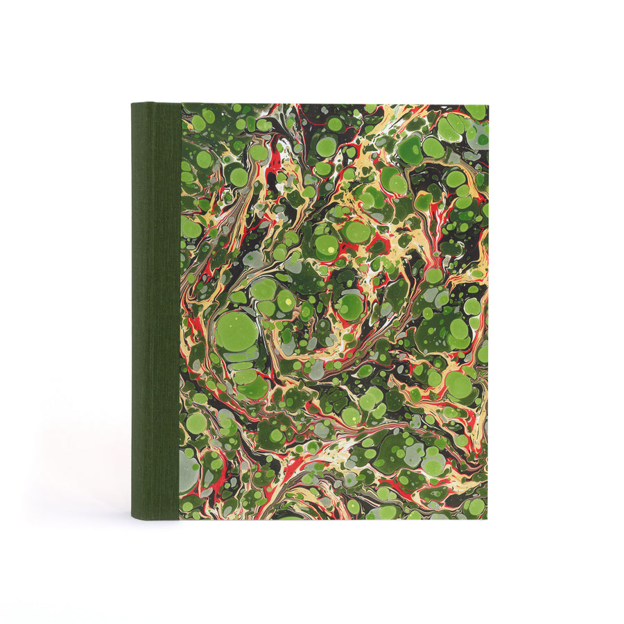 Marbled Photo Album - Green, Gold & Pink