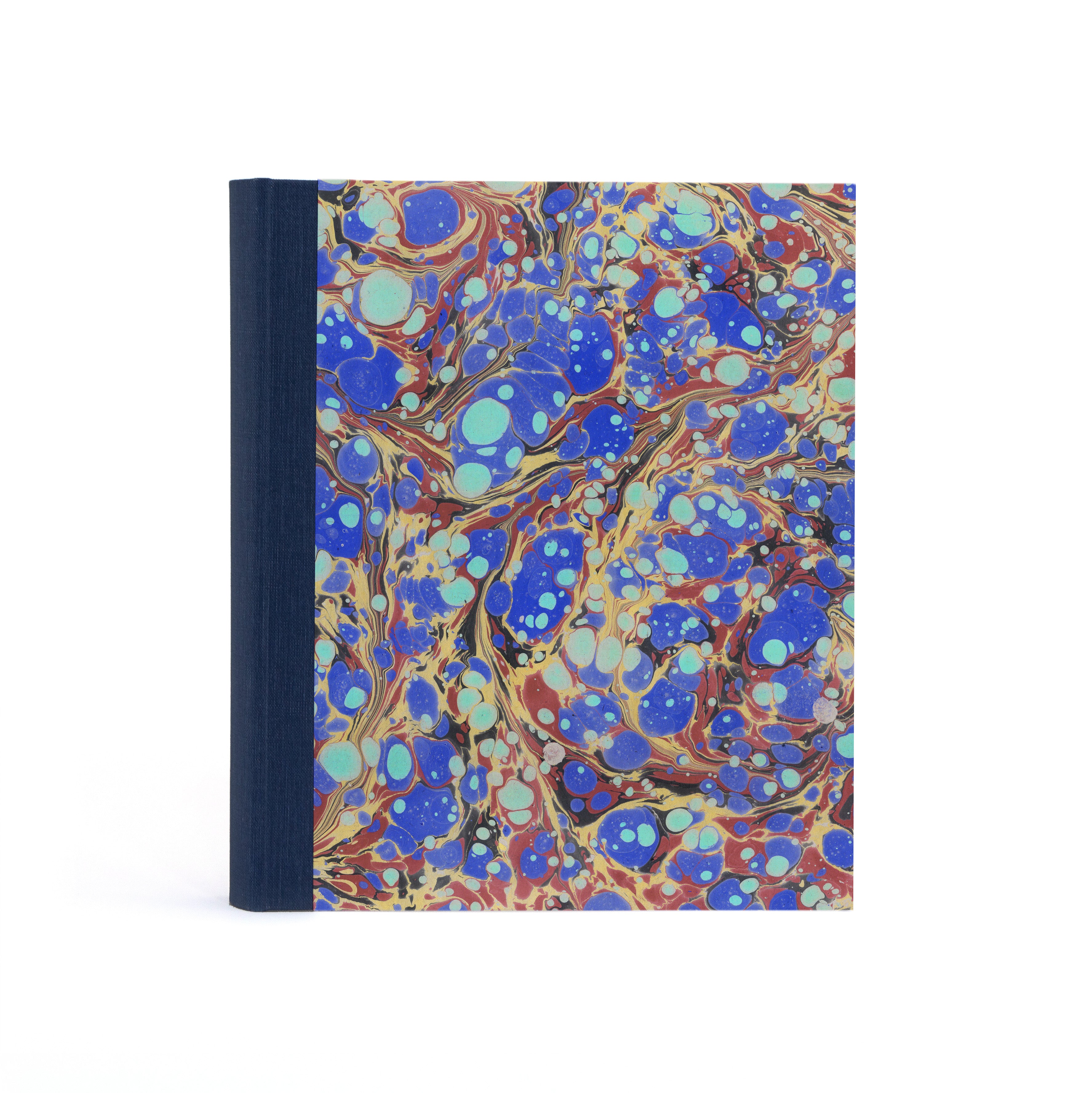 Marbled Photo Album - Indigo & Wine